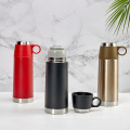 Red simple high grade vacuum flasks thermoses stainless steel water bottle